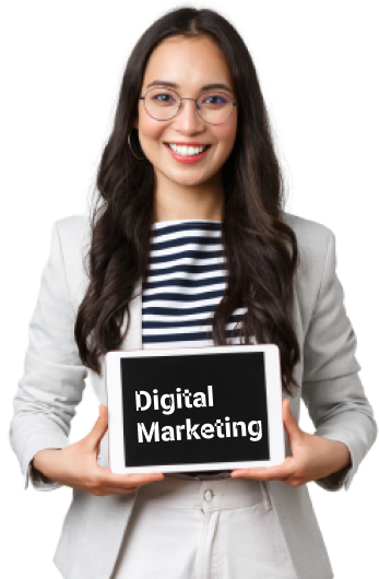digital marketing asian woman