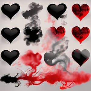 highlight ig red love merah seram