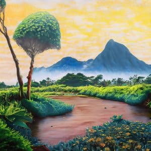 contoh gambar pemandangan alam