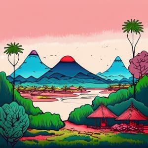 gambar pemandangan alam pedesaan