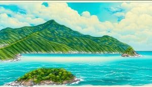 gambar pemandangan yang mudah ditiru