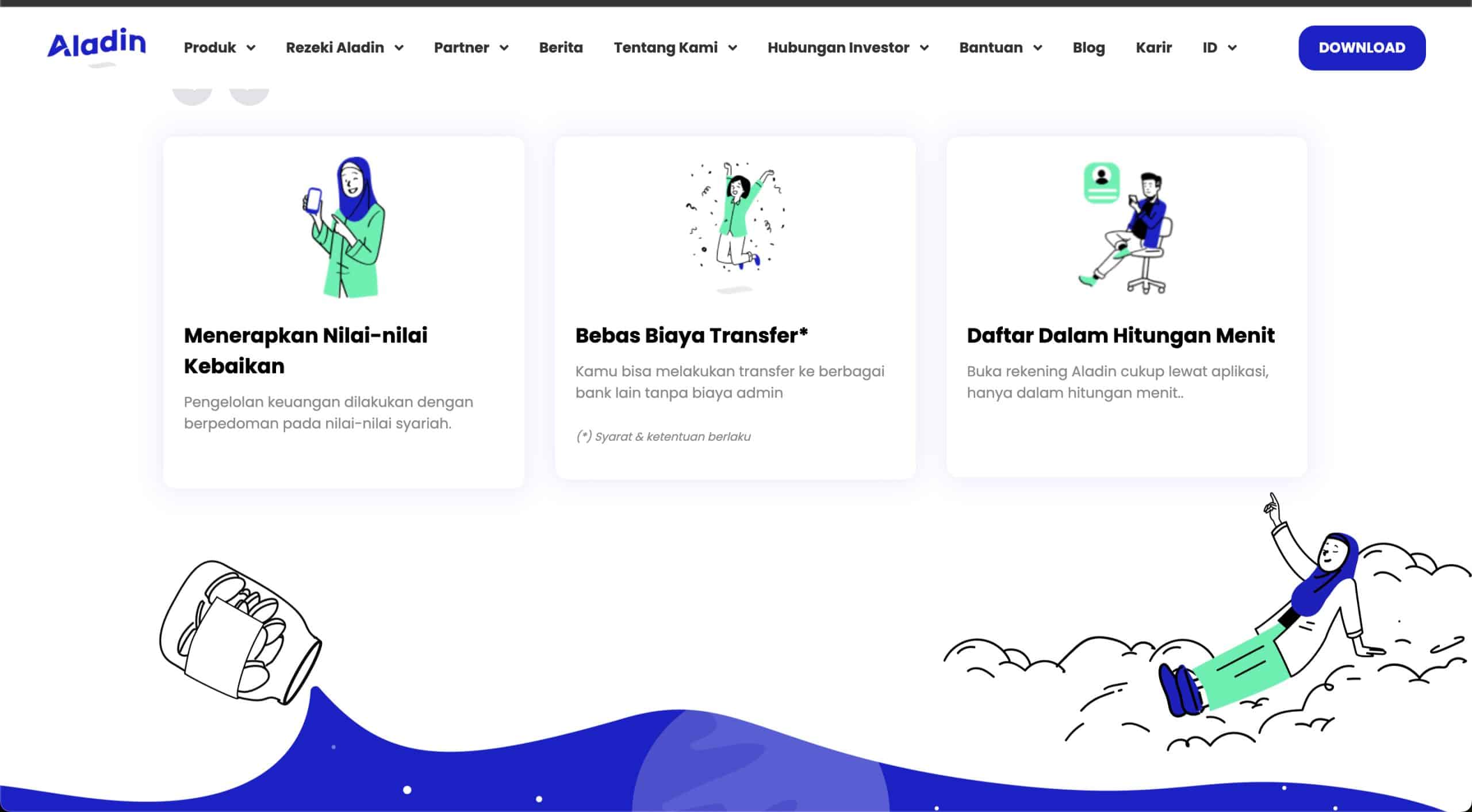 Portofolio Jasa Pembuatan Website Company Profil - Bank Aladin